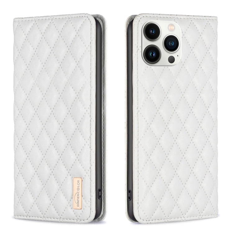 Diamond Lattice Magnetic Leather Flip Phone Case, For iPhone 14 Pro Max, For iPhone 14 Pro, For iPhone 14 Plus, For iPhone 14, For iPhone 13 Pro Max, For iPhone 13 Pro, For iPhone 13, For iPhone 12 Pro Max