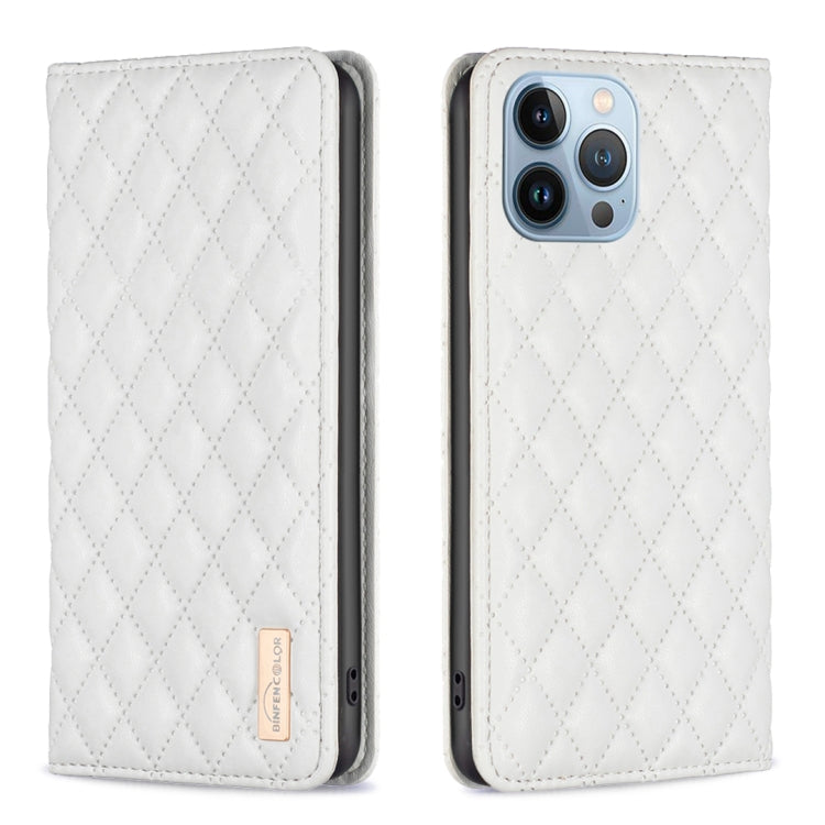 Diamond Lattice Magnetic Leather Flip Phone Case, For iPhone 14 Pro Max, For iPhone 14 Pro, For iPhone 14 Plus, For iPhone 14, For iPhone 13 Pro Max, For iPhone 13 Pro, For iPhone 13, For iPhone 12 Pro Max