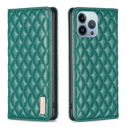 Diamond Lattice Magnetic Leather Flip Phone Case, For iPhone 14 Pro Max, For iPhone 14 Pro, For iPhone 14 Plus, For iPhone 14, For iPhone 13 Pro Max, For iPhone 13 Pro, For iPhone 13, For iPhone 12 Pro Max