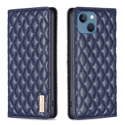 Diamond Lattice Magnetic Leather Flip Phone Case, For iPhone 14 Pro Max, For iPhone 14 Pro, For iPhone 14 Plus, For iPhone 14, For iPhone 13 Pro Max, For iPhone 13 Pro, For iPhone 13, For iPhone 12 Pro Max