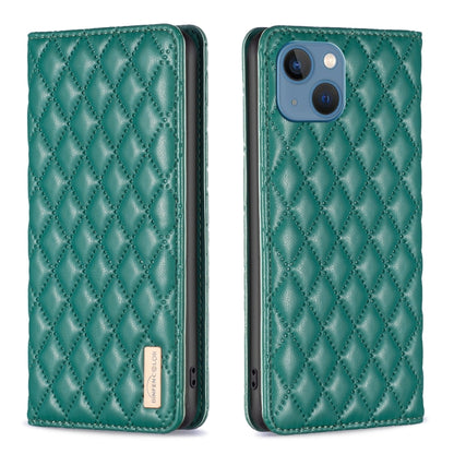 Diamond Lattice Magnetic Leather Flip Phone Case, For iPhone 14 Pro Max, For iPhone 14 Pro, For iPhone 14 Plus, For iPhone 14, For iPhone 13 Pro Max, For iPhone 13 Pro, For iPhone 13, For iPhone 12 Pro Max