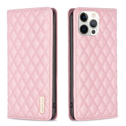 Diamond Lattice Magnetic Leather Flip Phone Case, For iPhone 14 Pro Max, For iPhone 14 Pro, For iPhone 14 Plus, For iPhone 14, For iPhone 13 Pro Max, For iPhone 13 Pro, For iPhone 13, For iPhone 12 Pro Max