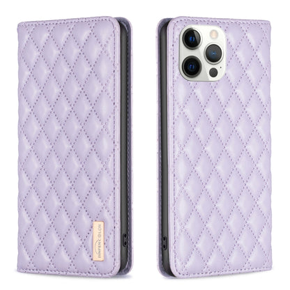 Diamond Lattice Magnetic Leather Flip Phone Case, For iPhone 14 Pro Max, For iPhone 14 Pro, For iPhone 14 Plus, For iPhone 14, For iPhone 13 Pro Max, For iPhone 13 Pro, For iPhone 13, For iPhone 12 Pro Max
