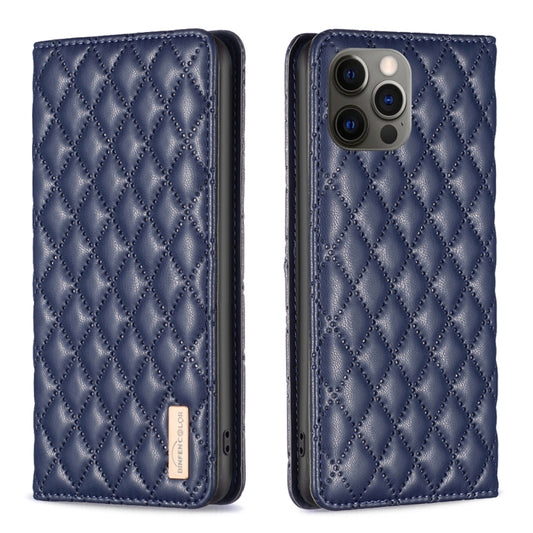 Diamond Lattice Magnetic Leather Flip Phone Case, For iPhone 12 / 12 Pro, For iPhone 11 Pro Max, For iPhone 11 Pro, For iPhone 11, For iPhone SE 2022 / SE 2020 / 8 / 7, For iPhone XS Max, For iPhone XS / X, For iPhone XR