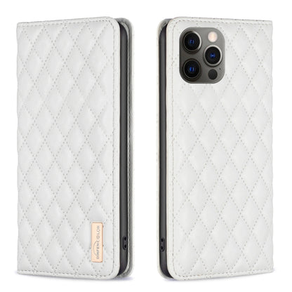 Diamond Lattice Magnetic Leather Flip Phone Case, For iPhone 12 / 12 Pro, For iPhone 11 Pro Max, For iPhone 11 Pro, For iPhone 11, For iPhone SE 2022 / SE 2020 / 8 / 7, For iPhone XS Max, For iPhone XS / X, For iPhone XR