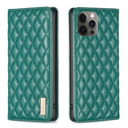 Diamond Lattice Magnetic Leather Flip Phone Case, For iPhone 12 / 12 Pro, For iPhone 11 Pro Max, For iPhone 11 Pro, For iPhone 11, For iPhone SE 2022 / SE 2020 / 8 / 7, For iPhone XS Max, For iPhone XS / X, For iPhone XR