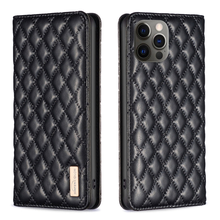 Diamond Lattice Magnetic Leather Flip Phone Case, For iPhone 12 / 12 Pro, For iPhone 11 Pro Max, For iPhone 11 Pro, For iPhone 11, For iPhone SE 2022 / SE 2020 / 8 / 7, For iPhone XS Max, For iPhone XS / X, For iPhone XR
