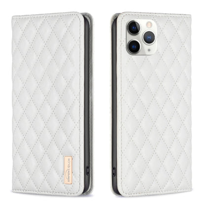 Diamond Lattice Magnetic Leather Flip Phone Case, For iPhone 12 / 12 Pro, For iPhone 11 Pro Max, For iPhone 11 Pro, For iPhone 11, For iPhone SE 2022 / SE 2020 / 8 / 7, For iPhone XS Max, For iPhone XS / X, For iPhone XR