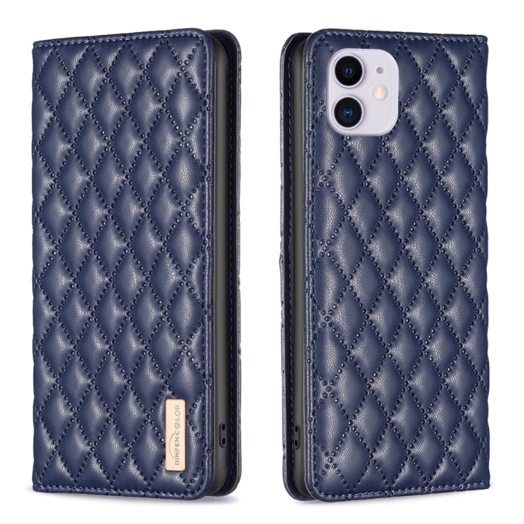 Diamond Lattice Magnetic Leather Flip Phone Case, For iPhone 12 / 12 Pro, For iPhone 11 Pro Max, For iPhone 11 Pro, For iPhone 11, For iPhone SE 2022 / SE 2020 / 8 / 7, For iPhone XS Max, For iPhone XS / X, For iPhone XR