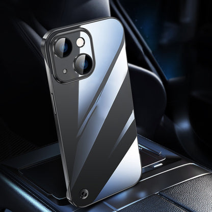 جراب هاتف شفاف بدون إطار مطلي بالكهرباء، مناسب لأجهزة iPhone 14 وiPhone 14 Plus وiPhone 14 Pro وiPhone 14 Pro Max وiPhone 13 وiPhone 13 Pro