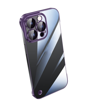 جراب هاتف شفاف بدون إطار مطلي بالكهرباء، مناسب لأجهزة iPhone 14 وiPhone 14 Plus وiPhone 14 Pro وiPhone 14 Pro Max وiPhone 13 وiPhone 13 Pro