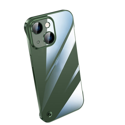 جراب هاتف شفاف بدون إطار مطلي بالكهرباء، مناسب لأجهزة iPhone 14 وiPhone 14 Plus وiPhone 14 Pro وiPhone 14 Pro Max وiPhone 13 وiPhone 13 Pro