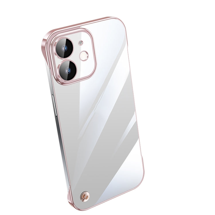جراب هاتف شفاف بدون إطار مطلي بالكهرباء، لهاتف iPhone 13 Pro Max، وiPhone 12، وiPhone 12 Pro، وiPhone 12 Pro Max