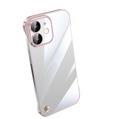 جراب هاتف شفاف بدون إطار مطلي بالكهرباء، لهاتف iPhone 13 Pro Max، وiPhone 12، وiPhone 12 Pro، وiPhone 12 Pro Max