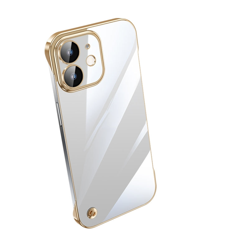 جراب هاتف شفاف بدون إطار مطلي بالكهرباء، لهاتف iPhone 13 Pro Max، وiPhone 12، وiPhone 12 Pro، وiPhone 12 Pro Max