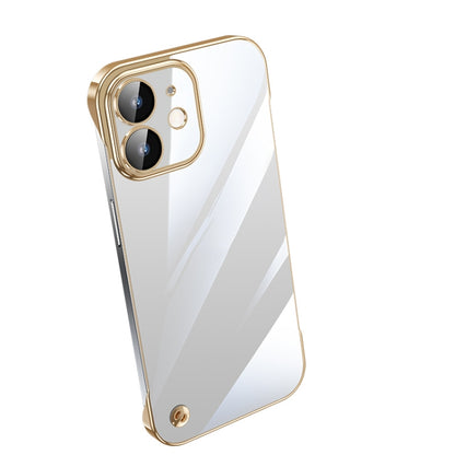 جراب هاتف شفاف بدون إطار مطلي بالكهرباء، لهاتف iPhone 13 Pro Max، وiPhone 12، وiPhone 12 Pro، وiPhone 12 Pro Max