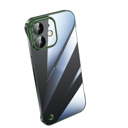 جراب هاتف شفاف بدون إطار مطلي بالكهرباء، لهاتف iPhone 13 Pro Max، وiPhone 12، وiPhone 12 Pro، وiPhone 12 Pro Max