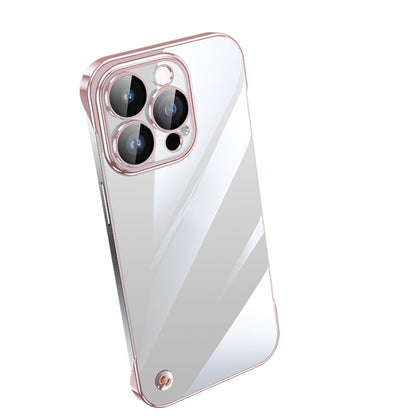جراب هاتف شفاف بدون إطار مطلي بالكهرباء، لهاتف iPhone 13 Pro Max، وiPhone 12، وiPhone 12 Pro، وiPhone 12 Pro Max
