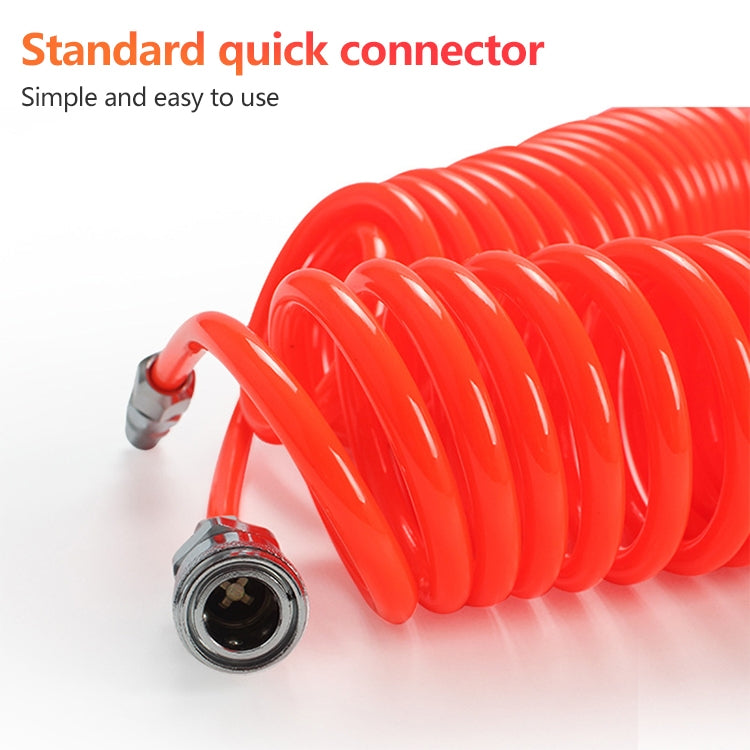 LAIZE Compressor Air Flexible PU Spring Tube with Connector, 8x5mm, 3m, with Connector, 8x5mm, 6m, with Connector, 8x5mm, 9m, with Connector, 8x5mm, 12m, with Connector, 8x5mm, 15m, with Connector, 10x6.5mm, 6m, with Connector��������������������������...