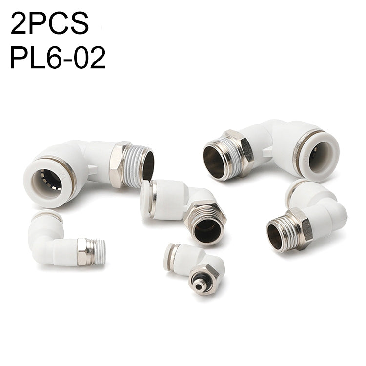 PL4-02 LAIZE 2pcs PL Elbow Pneumatic Quick Fitting Connector, PL4-01 (10pcs), PL4-02 (2pcs), PL4-M5 (10pcs), PL6-01 (2pcs), PL6-02 (2pcs), PL6-03 (2pcs), PL6-04 (1pc), PL6-M5 (2pcs), PL8-01 (2pcs), PL8-02 (2pcs), PL8-03 (2pcs), PL8-04 (1pc)������������...