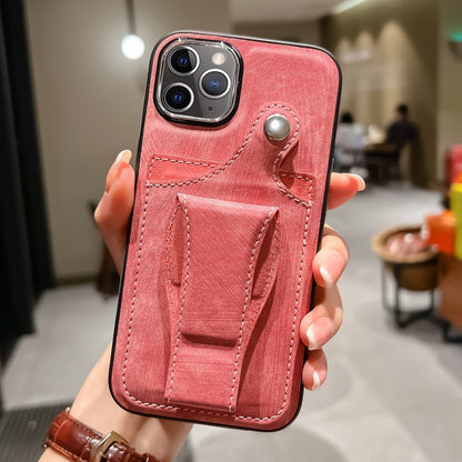 جراب هاتف من الجلد مع حامل بطاقات دوار جانبي، مناسب لأجهزة iPhone 12 Pro وiPhone 12 وiPhone 11 Pro Max وiPhone 11 Pro وiPhone 11