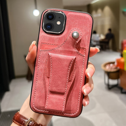 جراب هاتف من الجلد مع حامل بطاقات دوار جانبي، مناسب لأجهزة iPhone 12 Pro وiPhone 12 وiPhone 11 Pro Max وiPhone 11 Pro وiPhone 11