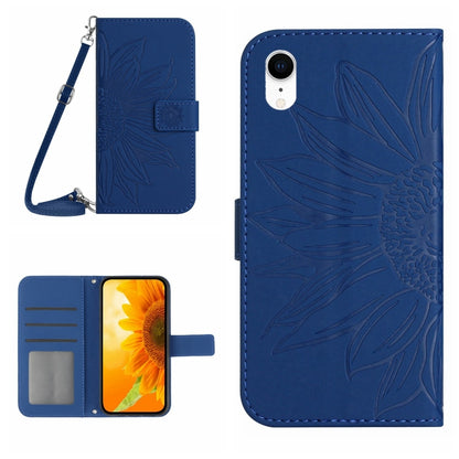 جراب هاتف جلدي قلاب بنمط زهرة الشمس، مناسب لأجهزة iPhone 14 Pro وiPhone 14 Pro Max وiPhone X / XS وiPhone XR