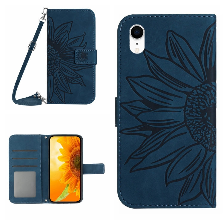 جراب هاتف جلدي قلاب بنمط زهرة الشمس، مناسب لأجهزة iPhone 14 Pro وiPhone 14 Pro Max وiPhone X / XS وiPhone XR