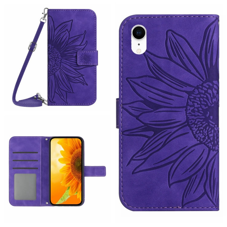 جراب هاتف جلدي قلاب بنمط زهرة الشمس، مناسب لأجهزة iPhone 14 Pro وiPhone 14 Pro Max وiPhone X / XS وiPhone XR