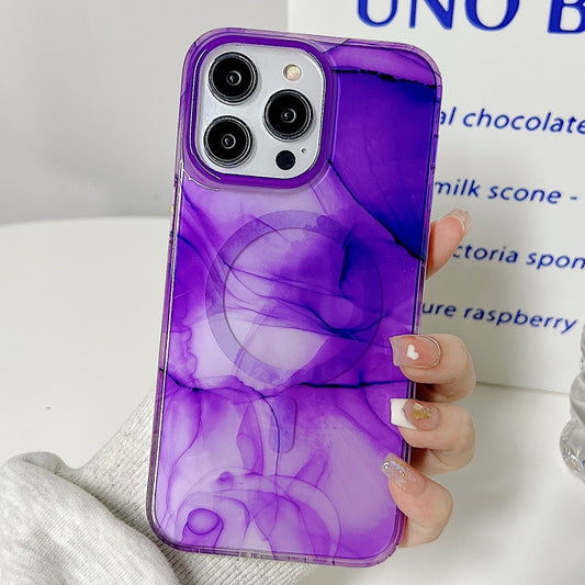 Marble Dual-side Laminating Magsafe Phone Case, For iPhone 14 Plus, For iPhone 14 Pro, For iPhone 14 Pro Max