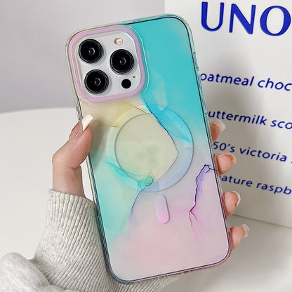 جراب هاتف ماج سيف رخامي مزدوج الجوانب، مناسب لأجهزة iPhone 14 Plus وiPhone 14 Pro وiPhone 14 Pro Max