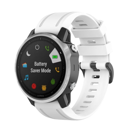 For Garmin Fenix 6S 20mm Quick Release Official Texture Wrist Strap Watchband, with Plastic Button, with Metal Button
