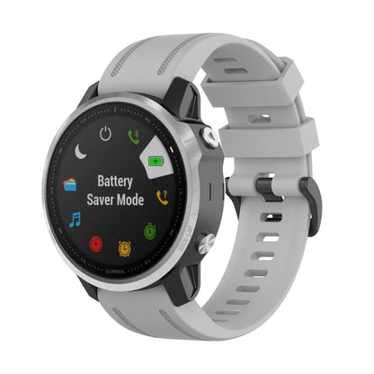 For Garmin Fenix 6S 20mm Quick Release Official Texture Wrist Strap Watchband, with Plastic Button, with Metal Button