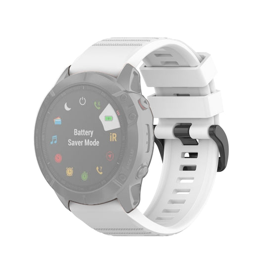 For Garmin Fenix 6X 26mm Quick Release Official Texture Wrist Strap Watchband, with Plastic Button, with Metal Button