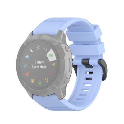 For Garmin Fenix 6X 26mm Quick Release Official Texture Wrist Strap Watchband, with Plastic Button, with Metal Button