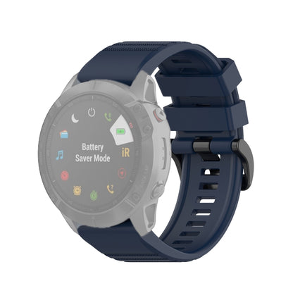 For Garmin Fenix 6X 26mm Quick Release Official Texture Wrist Strap Watchband, with Plastic Button, with Metal Button