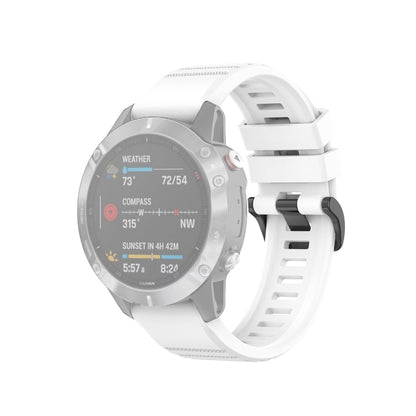 For Garmin Fenix 6 22mm Quick Release Official Texture Wrist Strap Watchband, with Plastic Button, with Metal Button