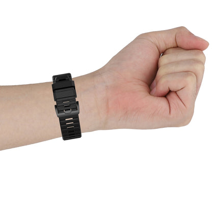 For Garmin Fenix 6 22mm Quick Release Official Texture Wrist Strap Watchband, with Plastic Button, with Metal Button