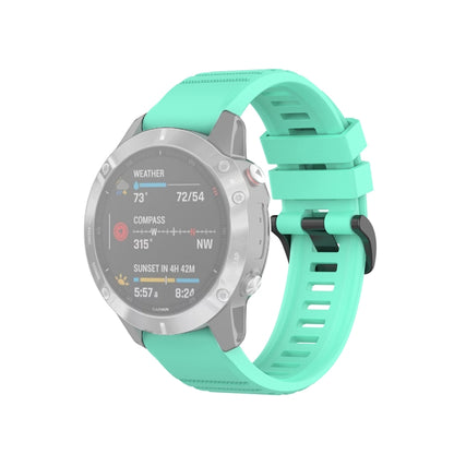 For Garmin Fenix 6 22mm Quick Release Official Texture Wrist Strap Watchband, with Plastic Button, with Metal Button