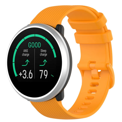 For Polar Ignite 20mm Small Plaid Texture Silicone Wrist Strap Watchband, 20mm
