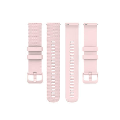 For Polar Ignite 20mm Small Plaid Texture Silicone Wrist Strap Watchband, 20mm