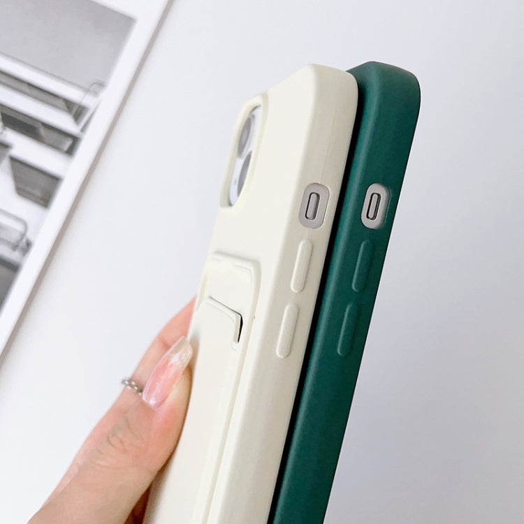 Crossbody Lanyard Elastic Silicone Card Holder Phone Case, For iPhone 14, For iPhone 14 Plus, For iPhone 14 Pro