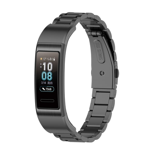 For Huawei Band 4 Pro (TER-B29S) / Band 3 Pro (TER-B29) / Band 3 (TER-B09) Three Beads Steel Wrist Strap Watchband, For Band 4 Pro