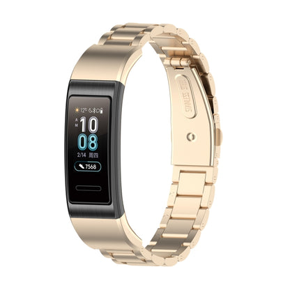 For Huawei Band 4 Pro (TER-B29S) / Band 3 Pro (TER-B29) / Band 3 (TER-B09) Three Beads Steel Wrist Strap Watchband, For Band 4 Pro