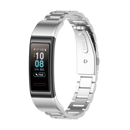 For Huawei Band 4 Pro (TER-B29S) / Band 3 Pro (TER-B29) / Band 3 (TER-B09) Three Beads Steel Wrist Strap Watchband, For Band 4 Pro
