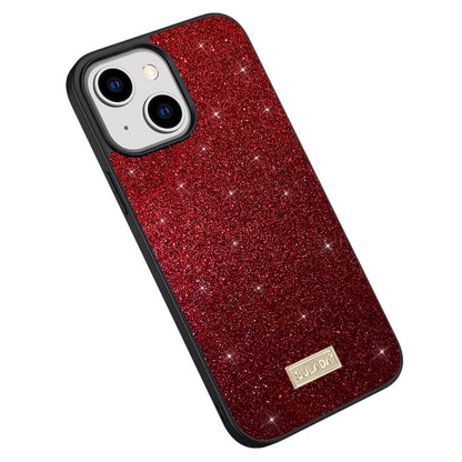 جراب هاتف SULADA لامع من الجلد PC+TPU، مناسب لأجهزة iPhone 14 وiPhone 14 Plus وiPhone 14 Pro وiPhone 14 Pro Max