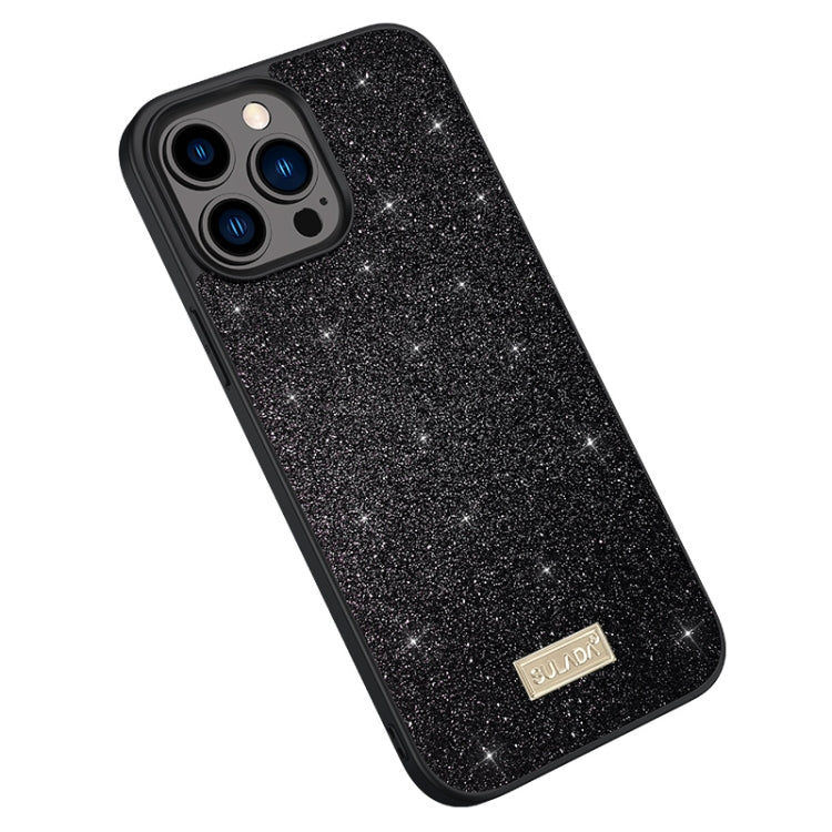 جراب هاتف SULADA لامع من الجلد PC+TPU، مناسب لأجهزة iPhone 14 وiPhone 14 Plus وiPhone 14 Pro وiPhone 14 Pro Max