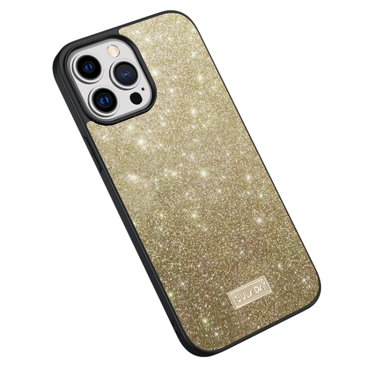 جراب هاتف SULADA لامع من الجلد PC+TPU، مناسب لأجهزة iPhone 14 وiPhone 14 Plus وiPhone 14 Pro وiPhone 14 Pro Max