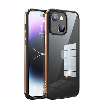 جراب هاتف SULADA بإطار معدني + زجاج نانو + TPU، لهاتف iPhone 14، وiPhone 14 Plus، وiPhone 14 Pro، وiPhone 14 Pro Max
