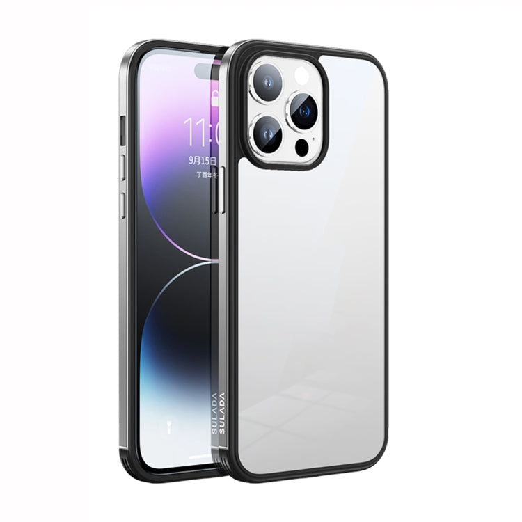 جراب هاتف SULADA بإطار معدني + زجاج نانو + TPU، لهاتف iPhone 14، وiPhone 14 Plus، وiPhone 14 Pro، وiPhone 14 Pro Max